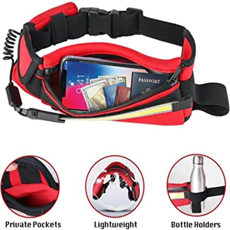 1000 Lumens Waist Light For Running In The Night Red