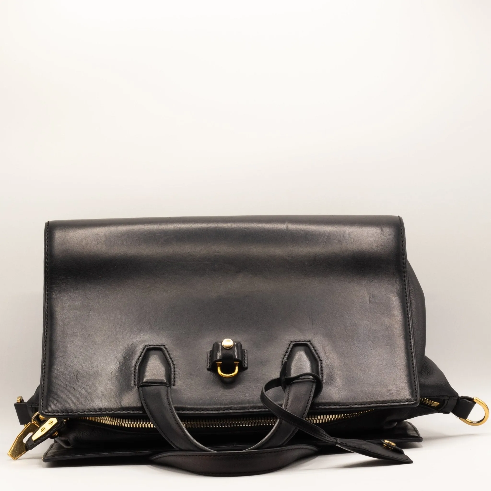 Alexander Tote Bag Black Leather