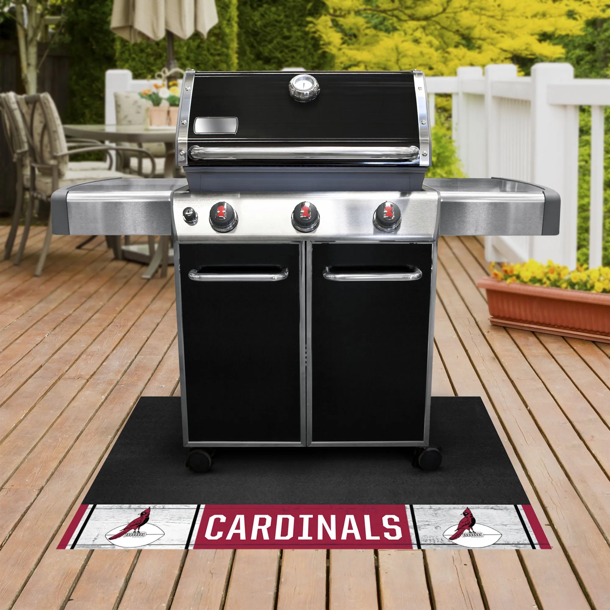 Arizona Cardinals Vinyl Grill Mat - 26in. x 42in., NFL Vintage