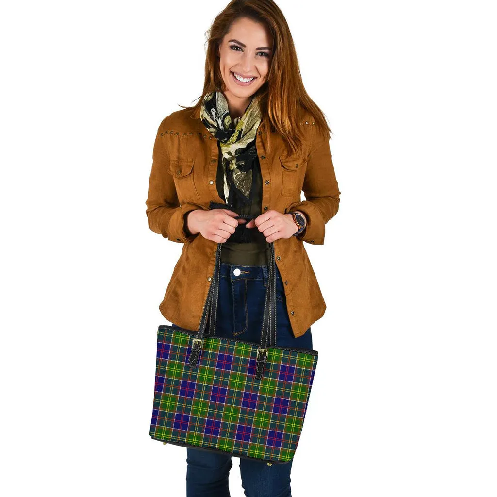 Arnott Tartan Leather Tote Bag