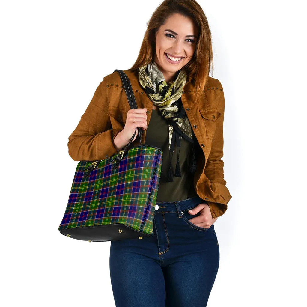 Arnott Tartan Leather Tote Bag