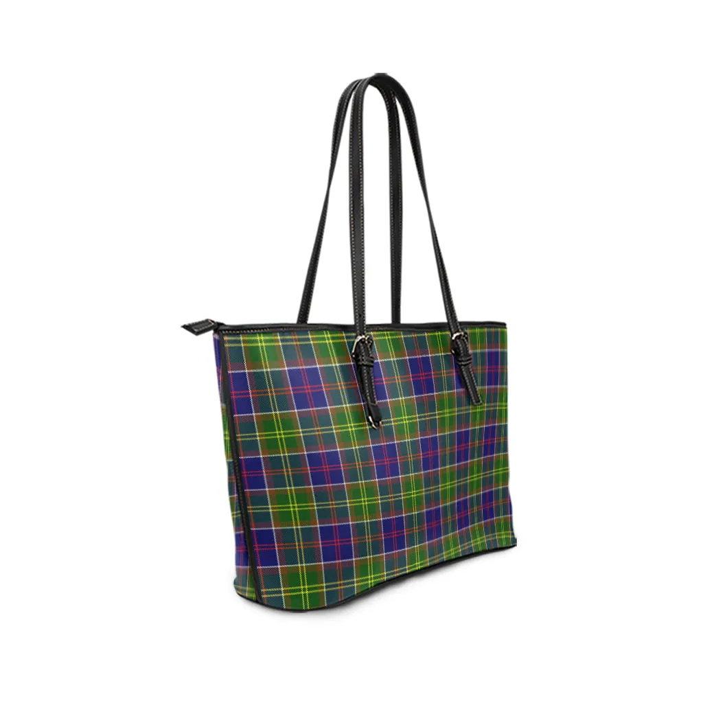 Arnott Tartan Leather Tote Bag