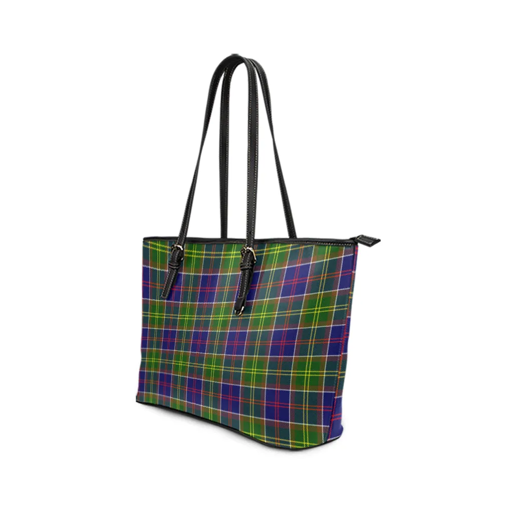 Arnott Tartan Leather Tote Bag