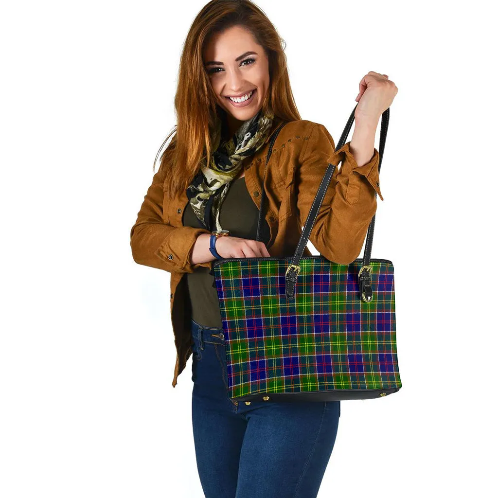 Arnott Tartan Leather Tote Bag