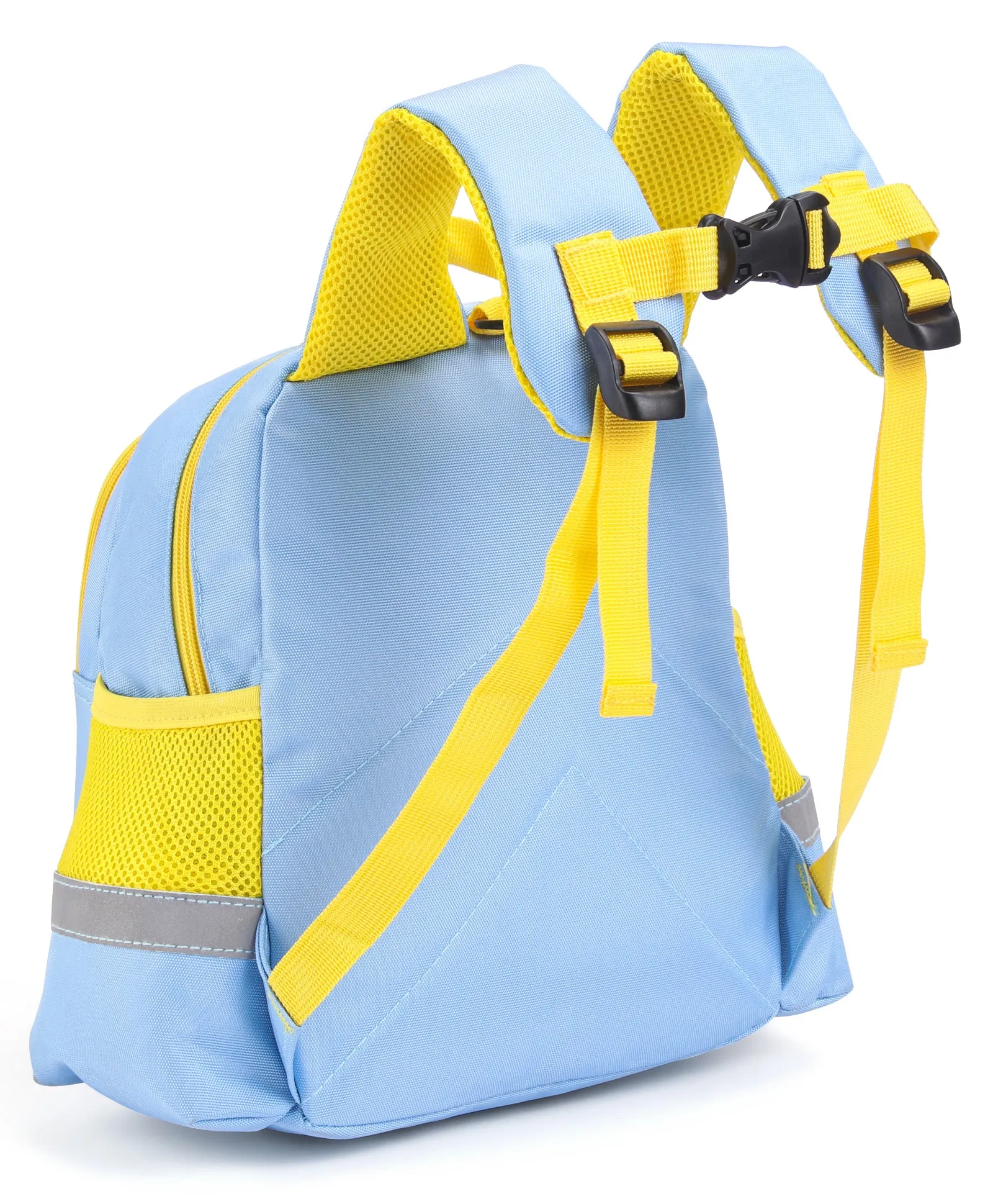 Astronaut Print Hard Case Backpack - Blue & Yellow