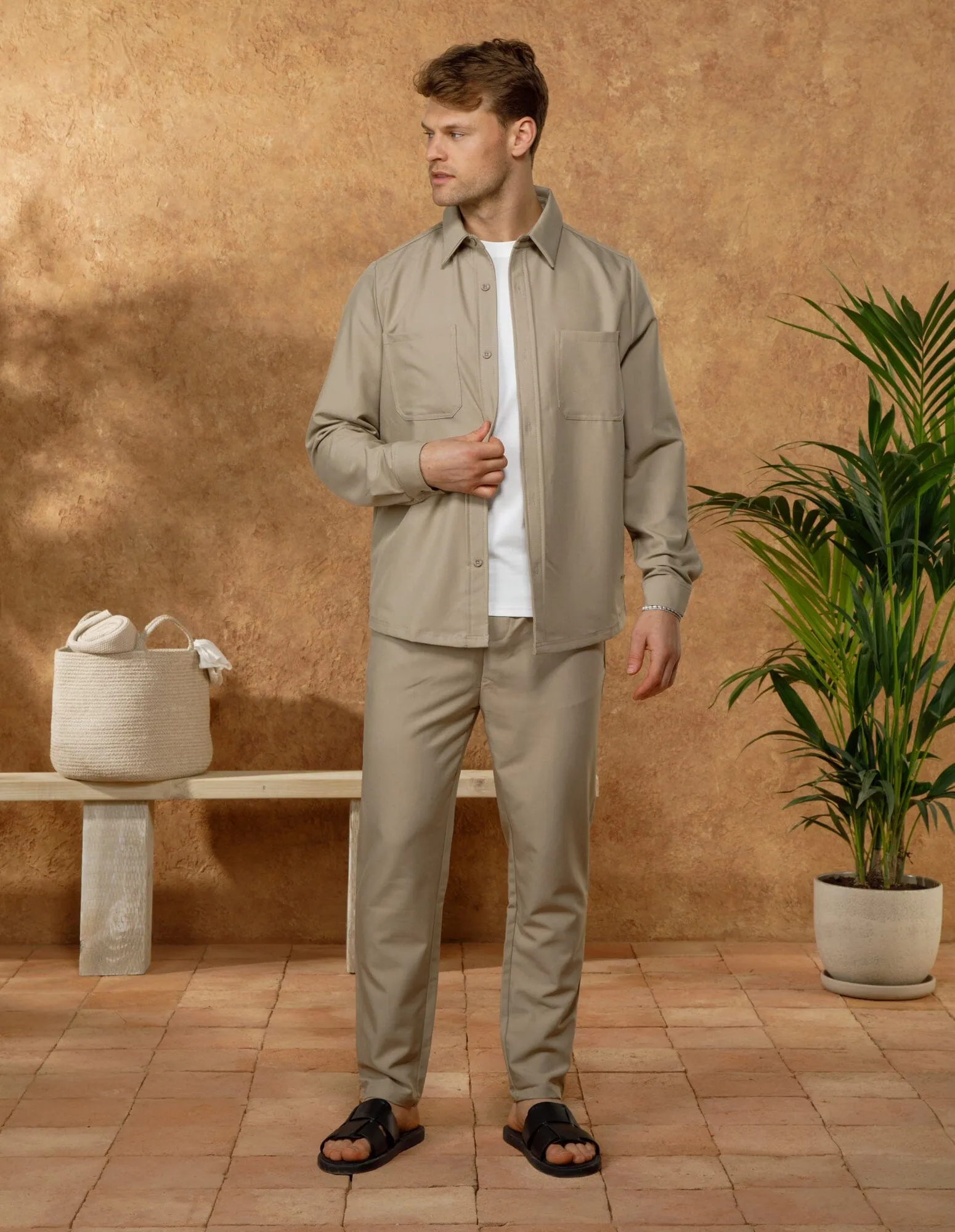 Beige 365 Lightweight Overshirt