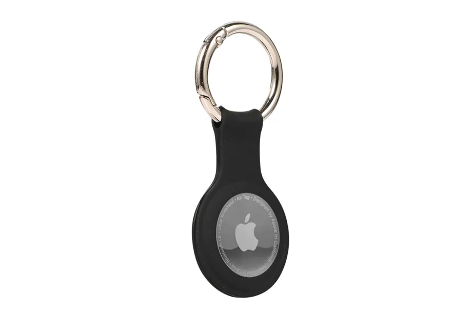 Black AirTag Keychain