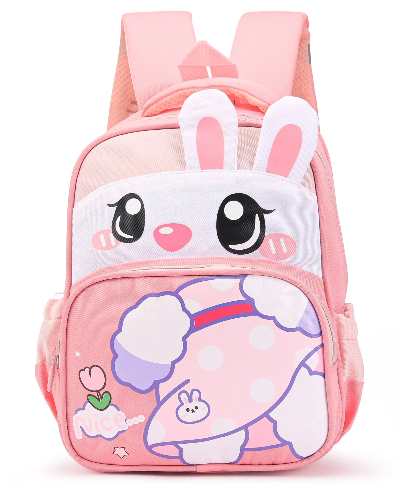 Bunny Design Backpack - Pink