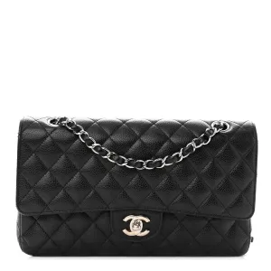 Caviar bag Double Flap Black