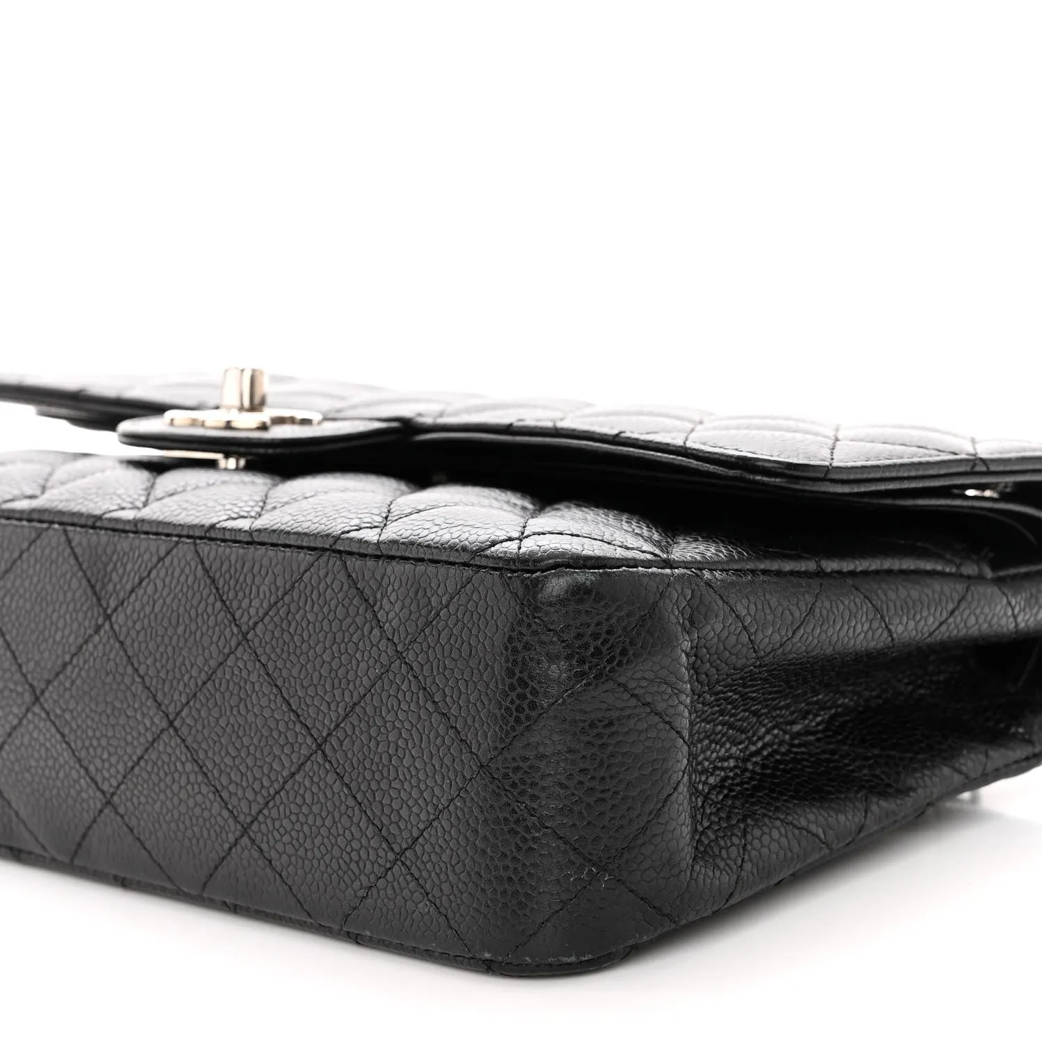 Caviar bag Double Flap Black