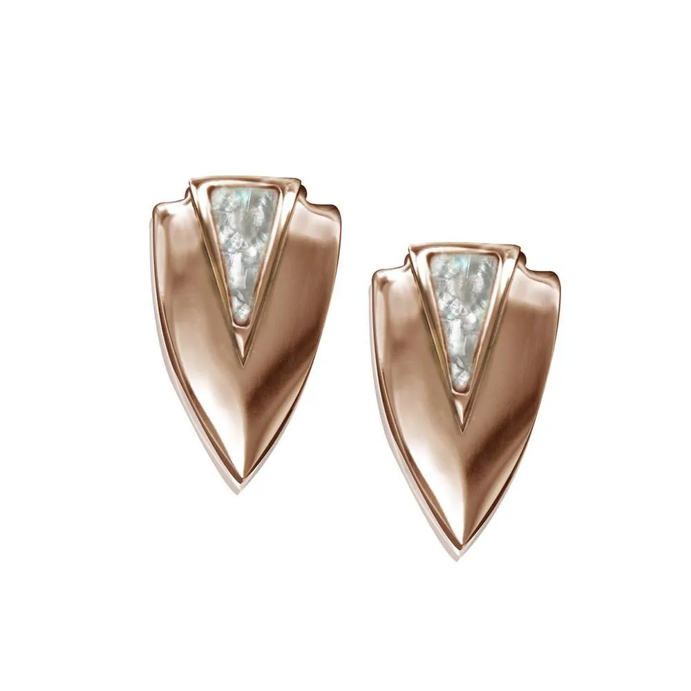 Chevron Earrings- Rose