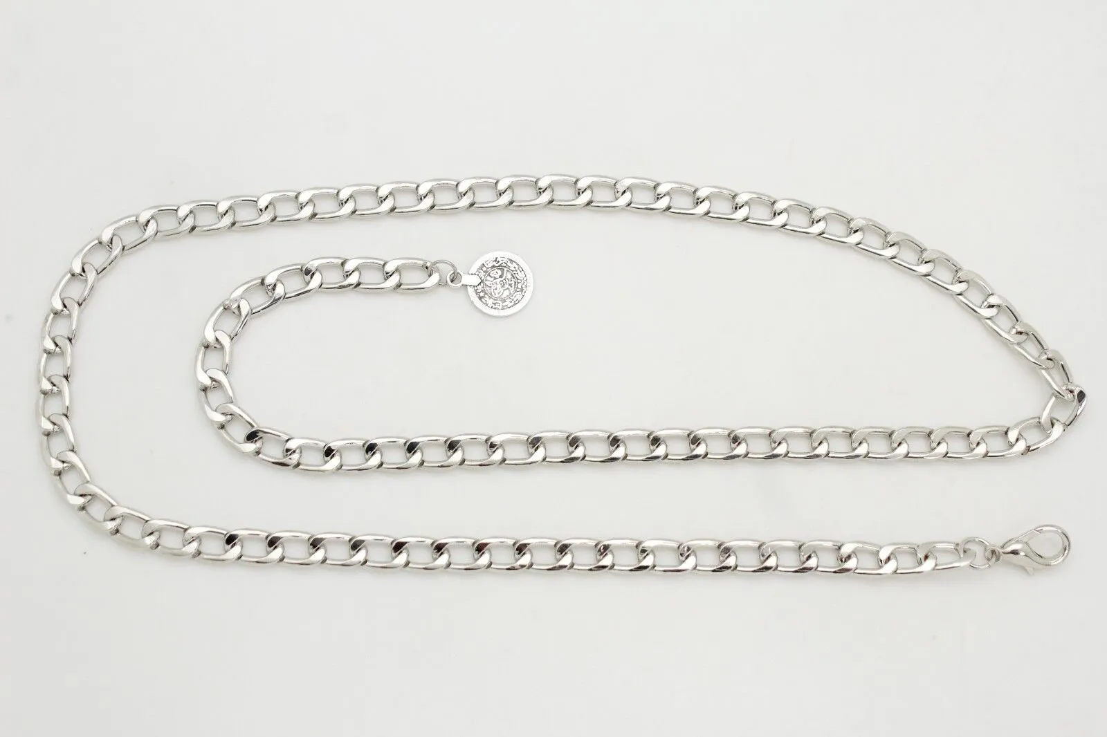 Classy Metal Chain Belt with Coin Charm