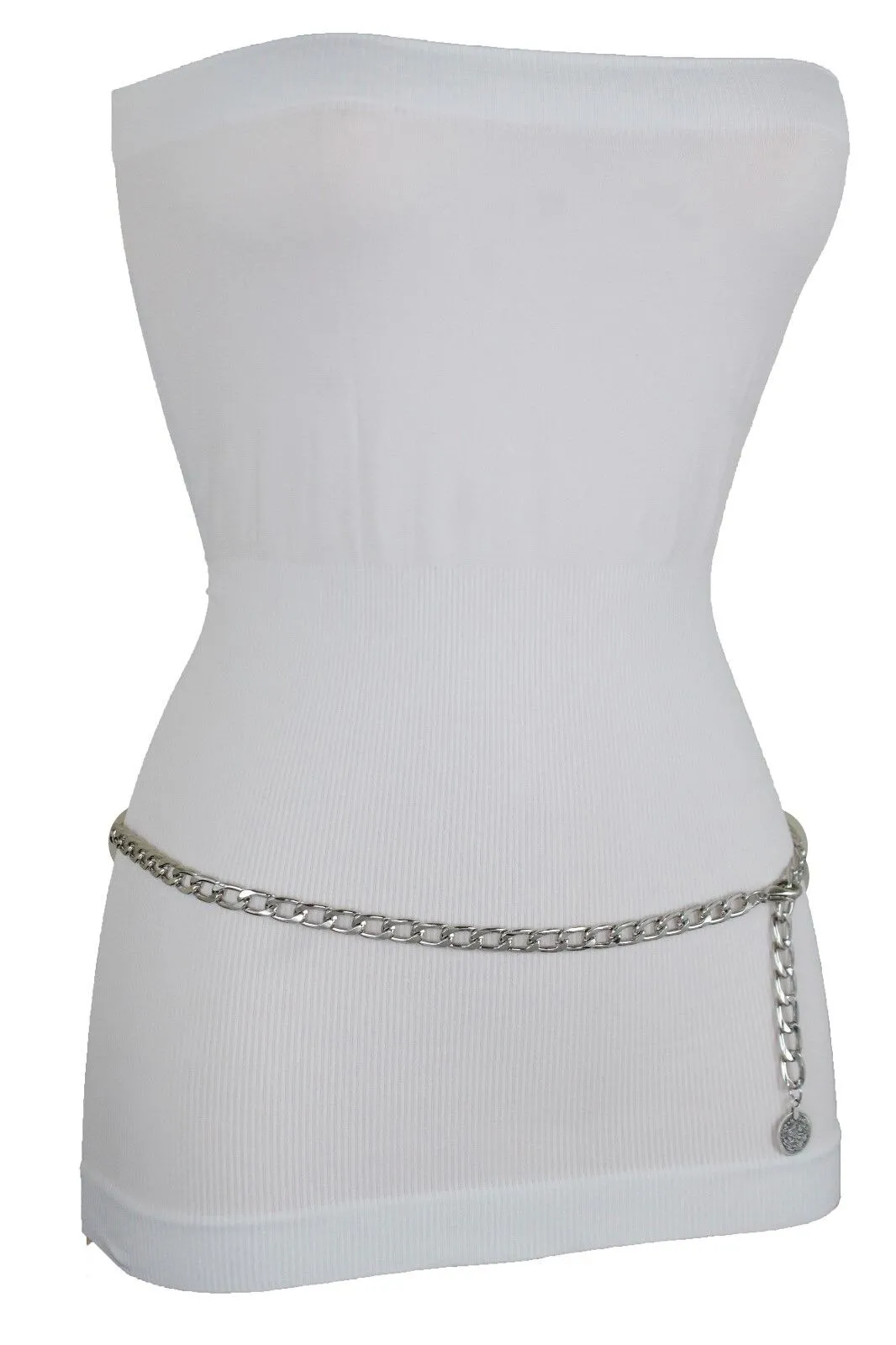 Classy Metal Chain Belt with Coin Charm