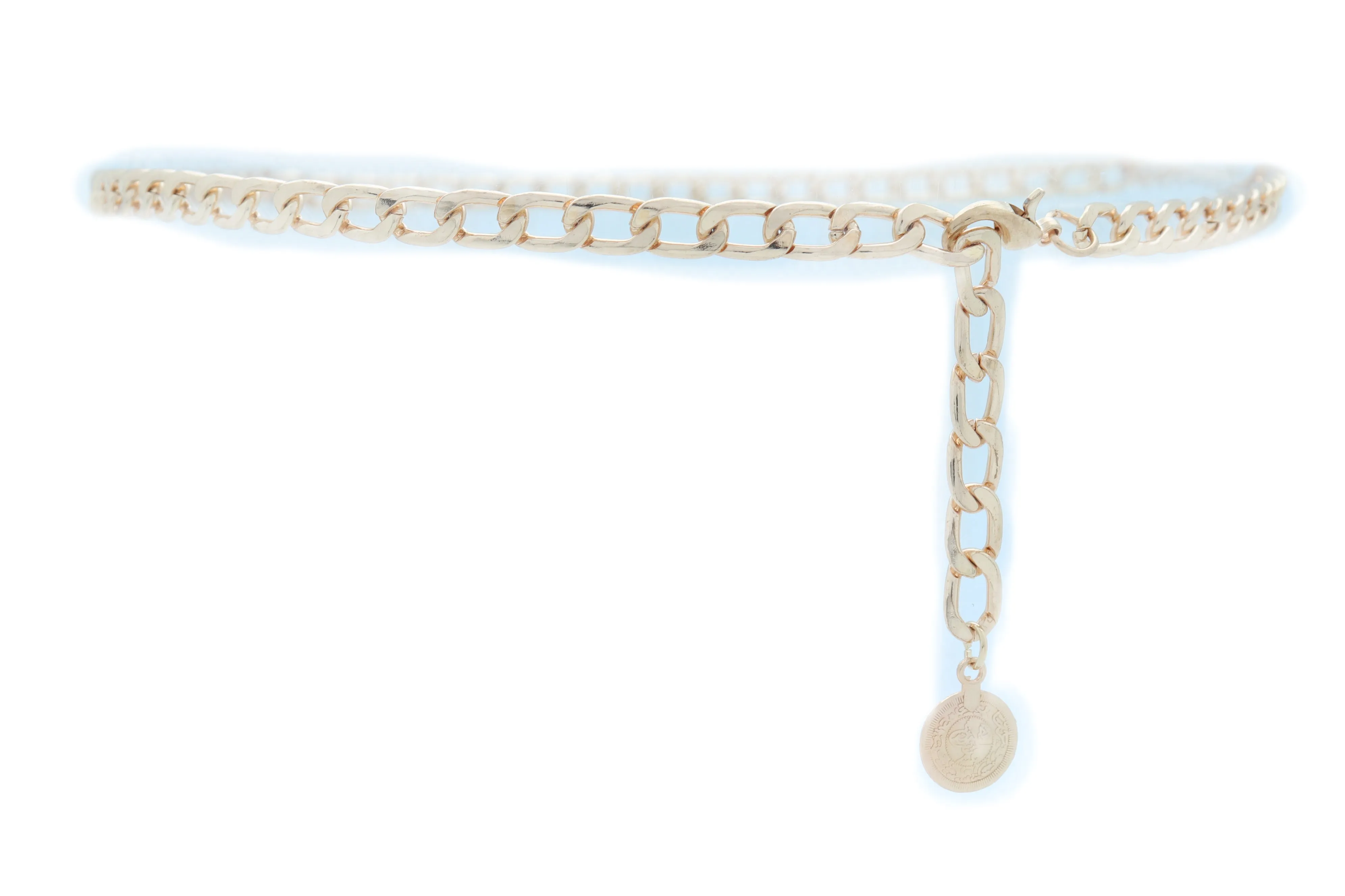 Classy Metal Chain Belt with Coin Charm