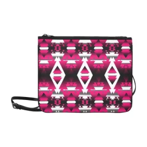 Dark Sunset Winter Camp Slim Clutch Bag