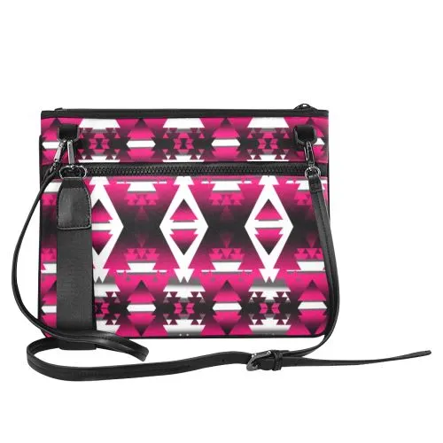 Dark Sunset Winter Camp Slim Clutch Bag