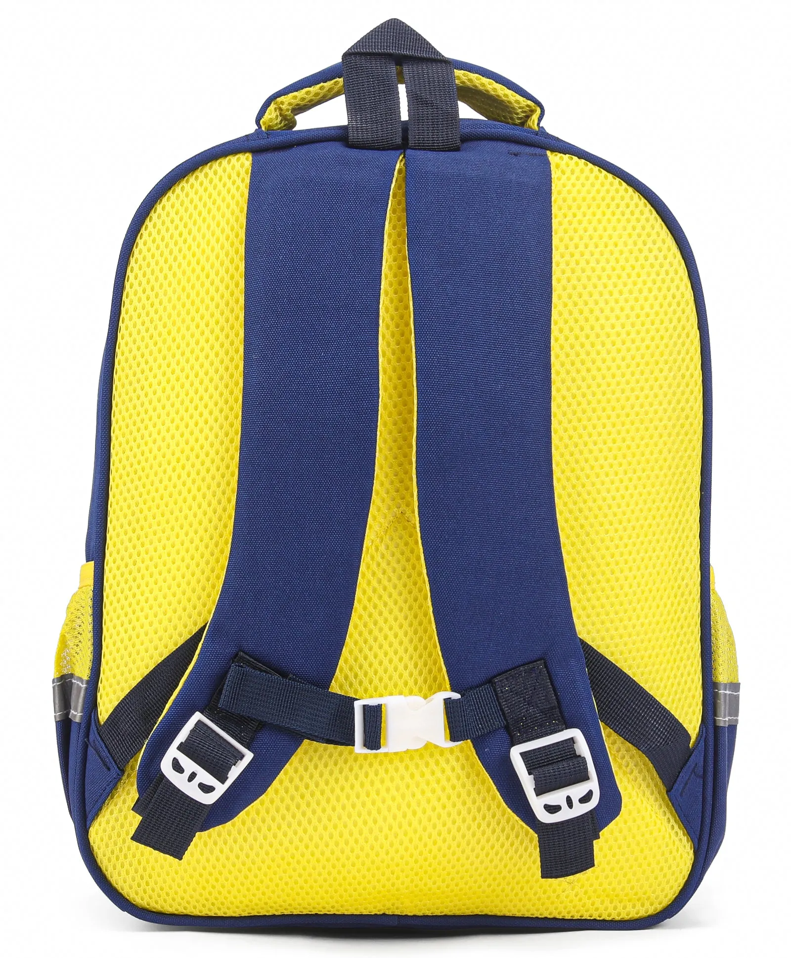 Dino Print Backpack - Navy & Yellow