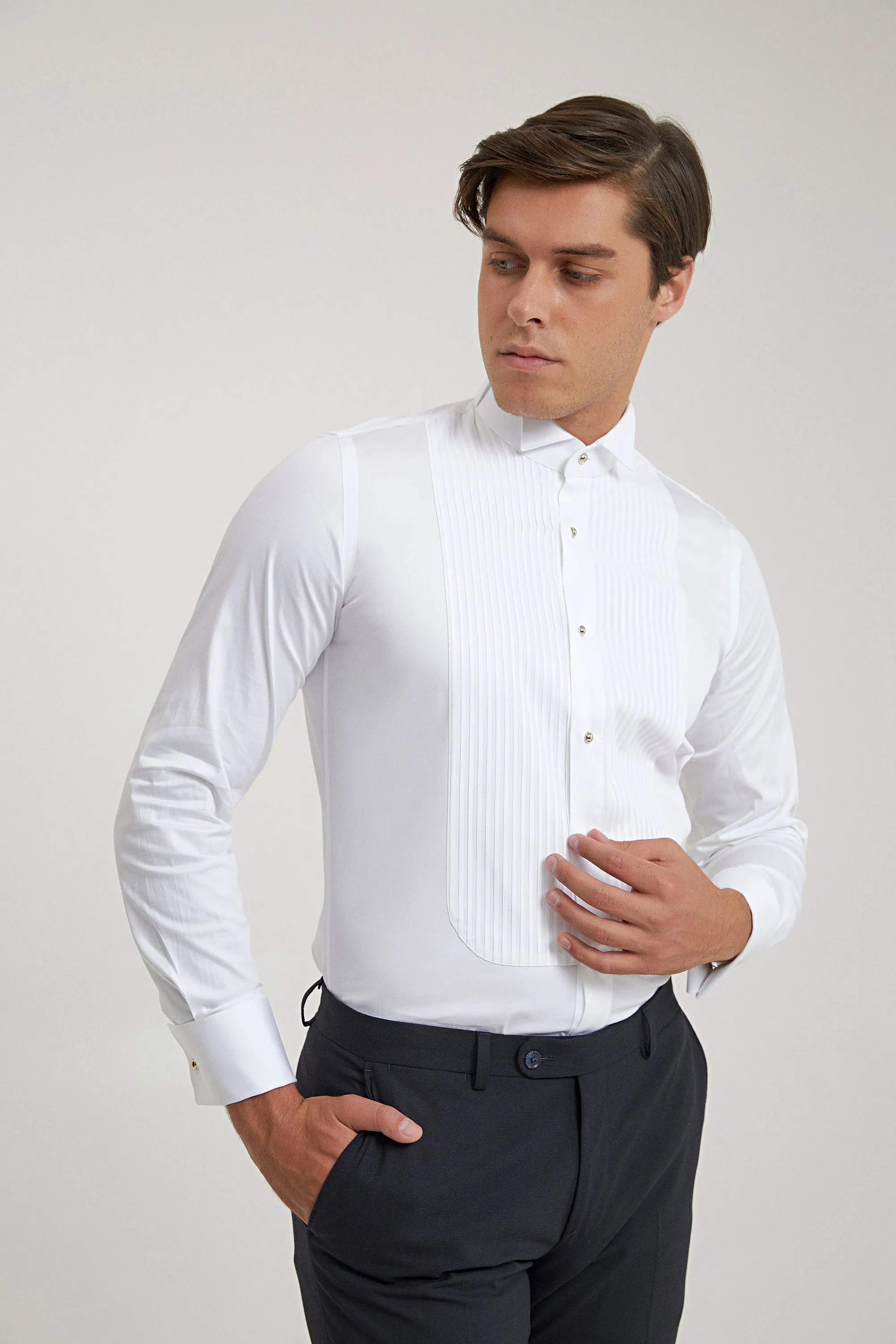 D's Damat White Stylish Design White Shirt