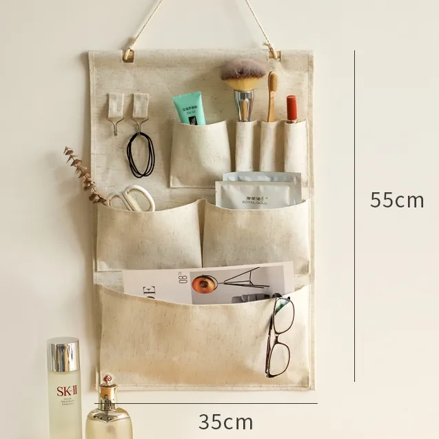 Elegant Fabric Wall-Mounted Storage Organizer