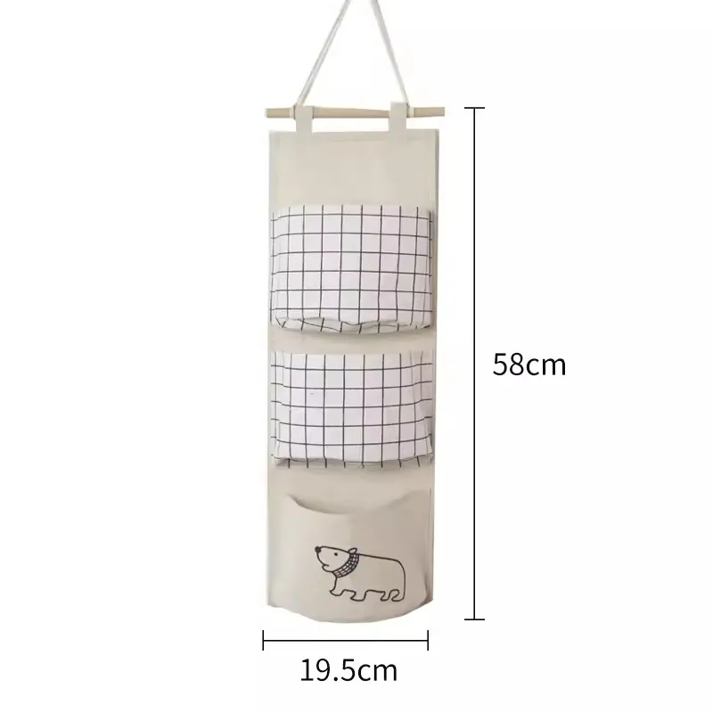 Elegant Fabric Wall-Mounted Storage Organizer