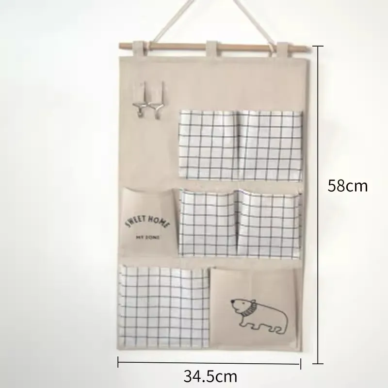 Elegant Fabric Wall-Mounted Storage Organizer