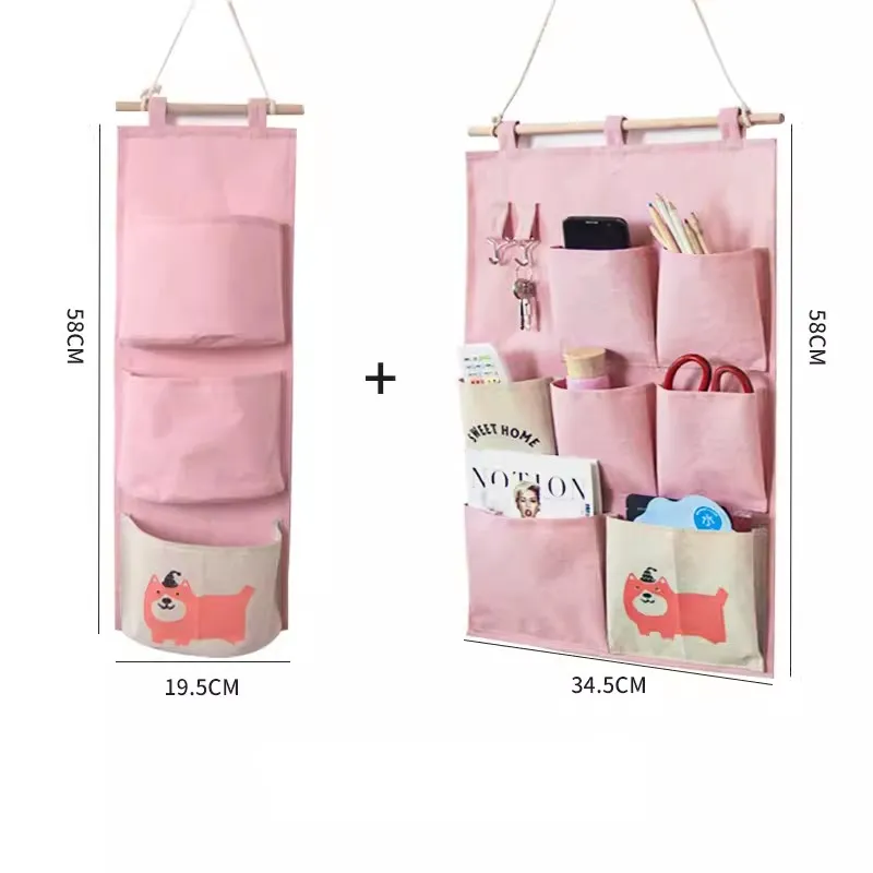 Elegant Fabric Wall-Mounted Storage Organizer