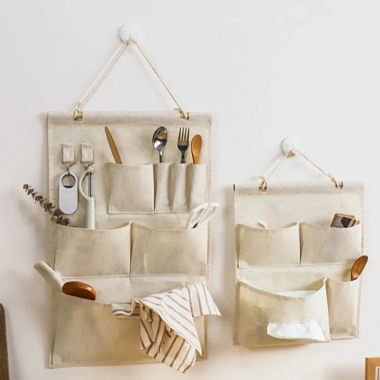 Elegant Fabric Wall-Mounted Storage Organizer