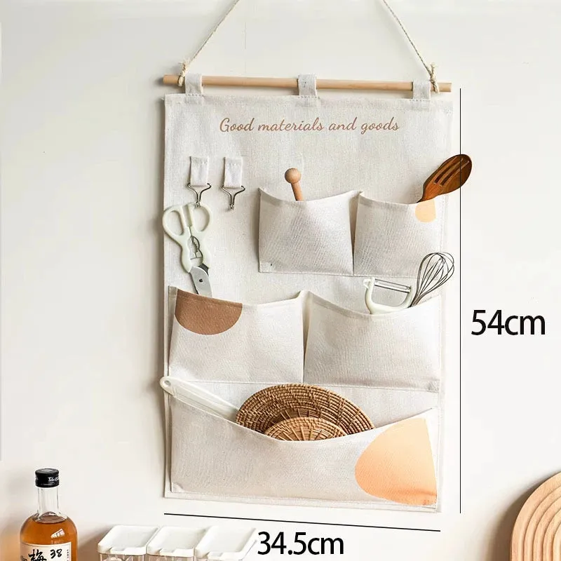 Elegant Fabric Wall-Mounted Storage Organizer