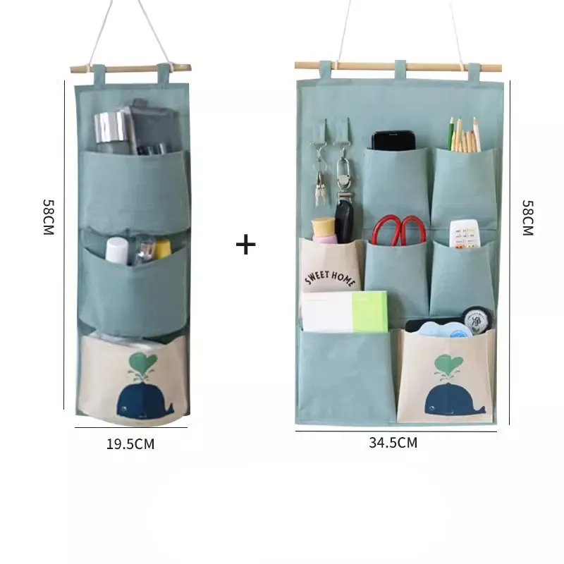 Elegant Fabric Wall-Mounted Storage Organizer