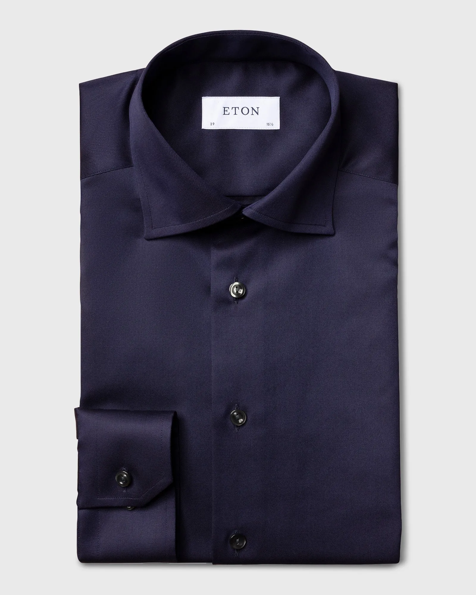 ETON 30007951129 NAVY SIGNATURE TWILL SLIM SC SHIRT