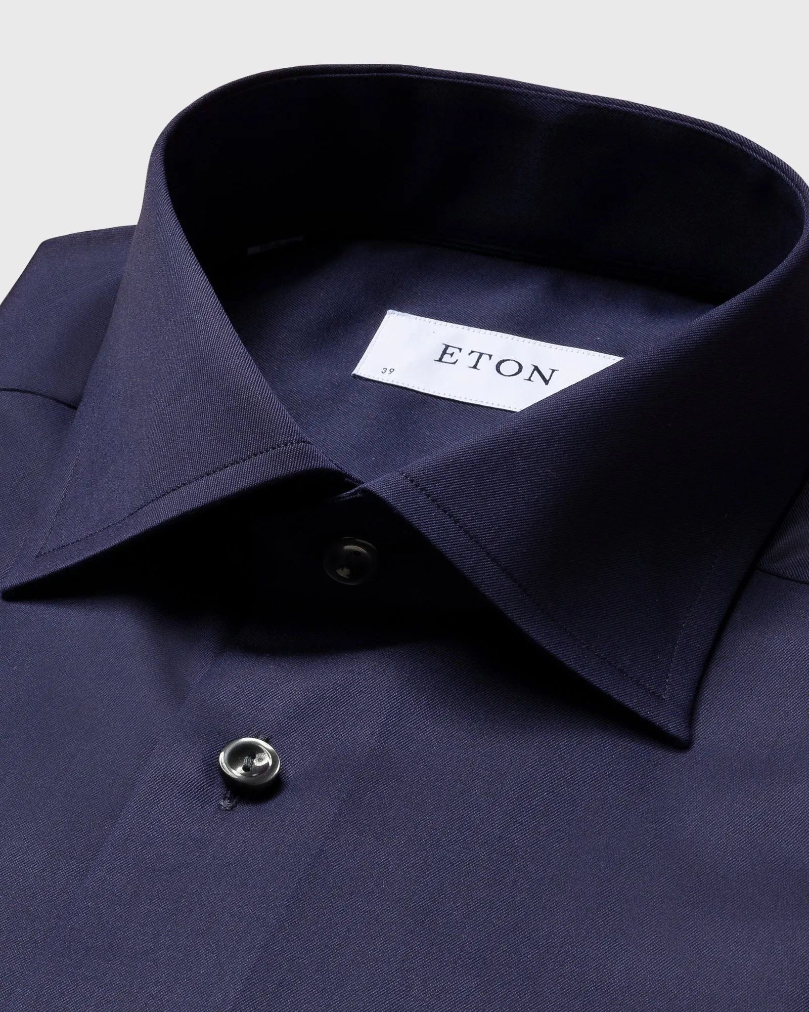 ETON 30007951129 NAVY SIGNATURE TWILL SLIM SC SHIRT