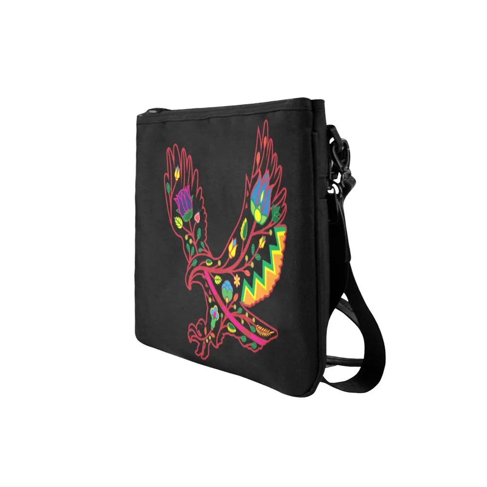 Floral Eagle Slim Clutch Bag