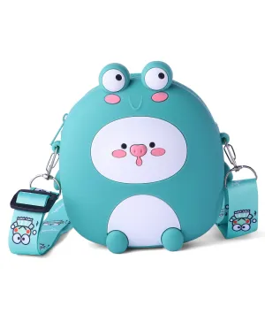 FROGGY SLING SILICON BAG - GREEN & WHITE