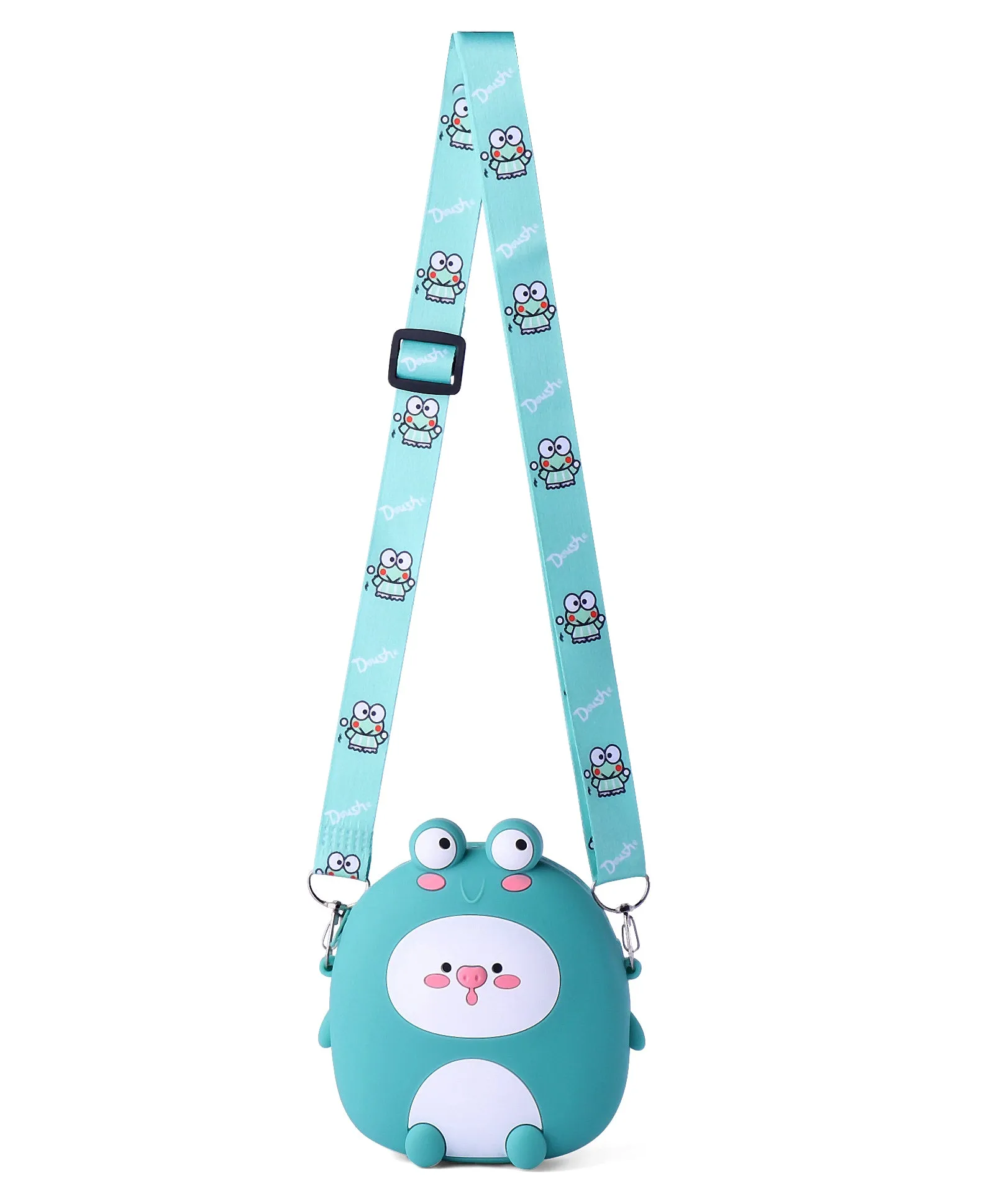 FROGGY SLING SILICON BAG - GREEN & WHITE