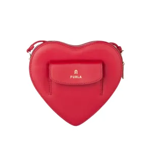 Furla Camelia Heart Mini Crossbody - Red