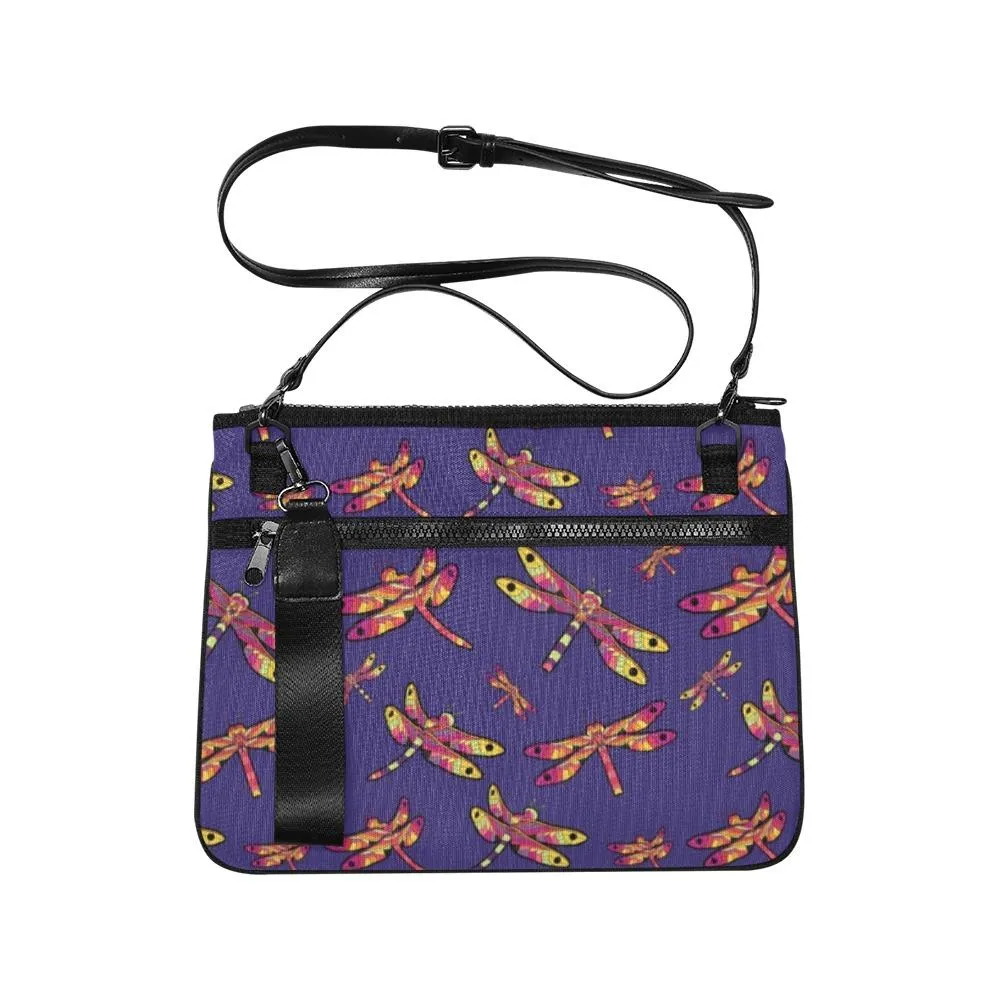 Gathering Purple Slim Clutch Bag