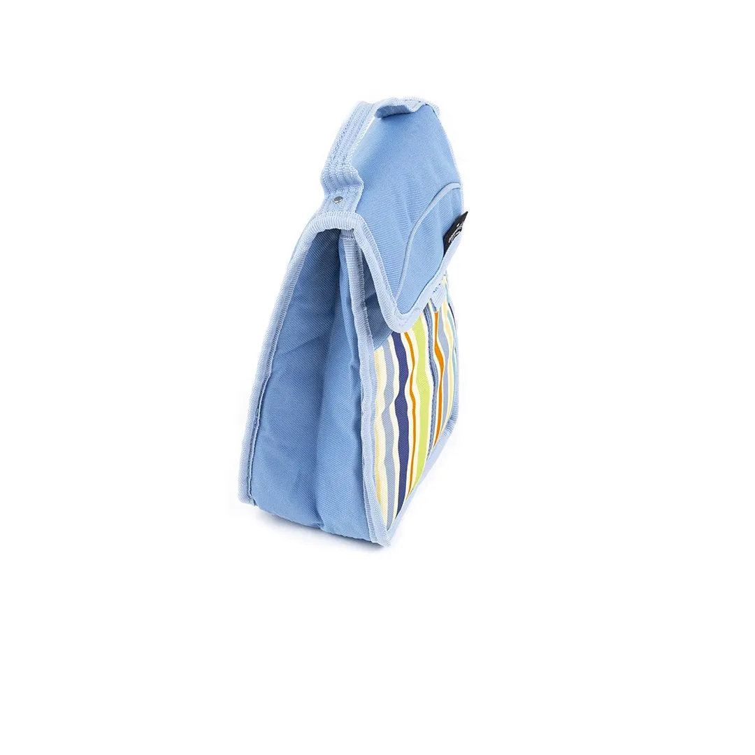 Greenfield Collection Sky Blue Folding Lunch Cool Bag