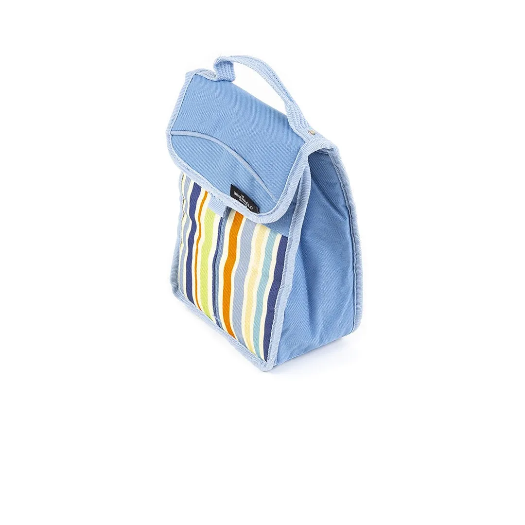 Greenfield Collection Sky Blue Folding Lunch Cool Bag