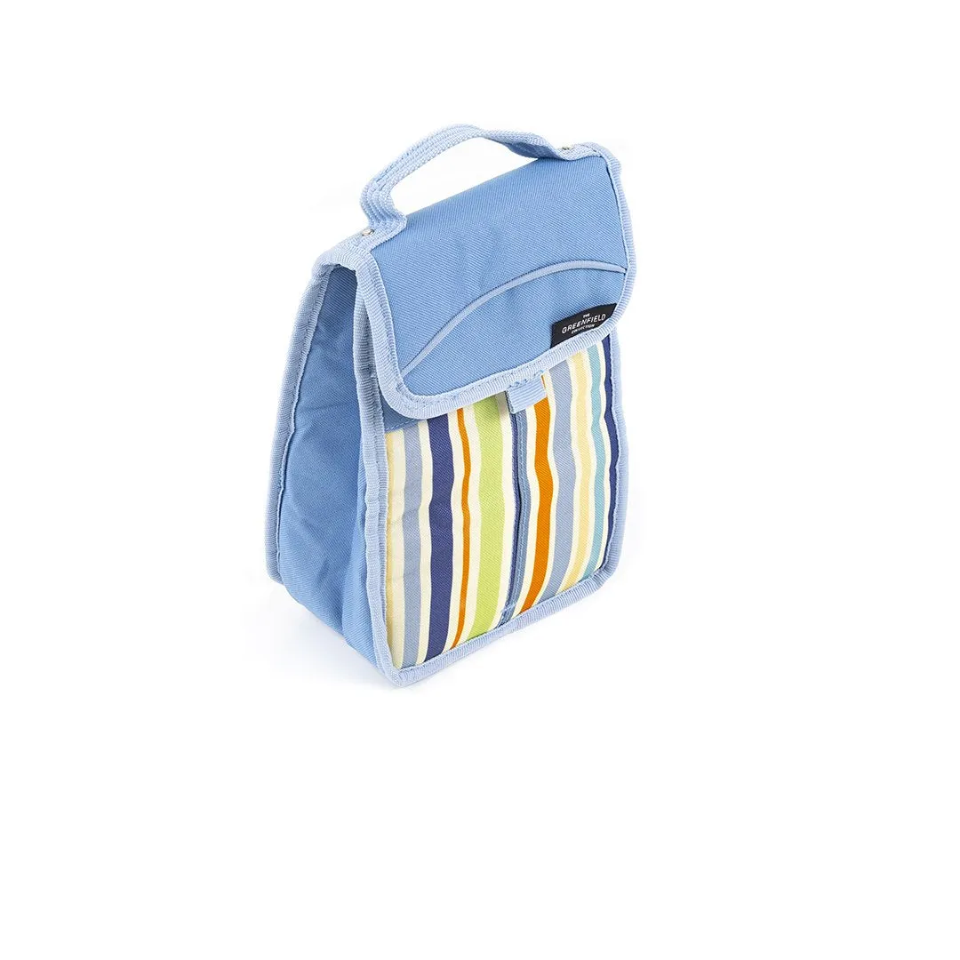 Greenfield Collection Sky Blue Folding Lunch Cool Bag