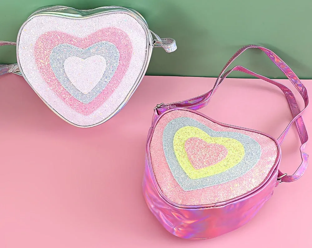 Heart Shape Side Sling Bags.