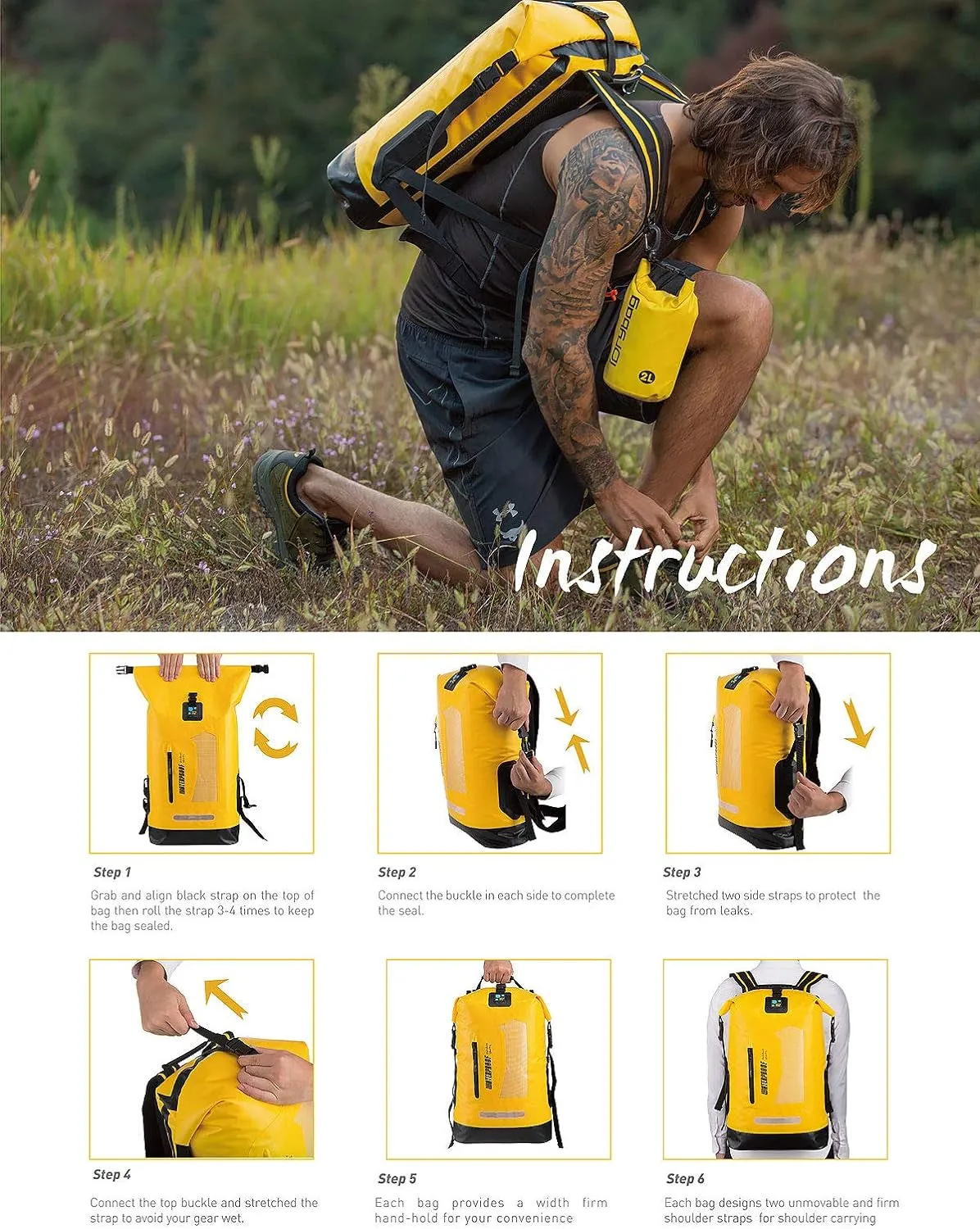 IDRYBAG Waterproof Backpack Dry Bag - Adventure-Proof Gear