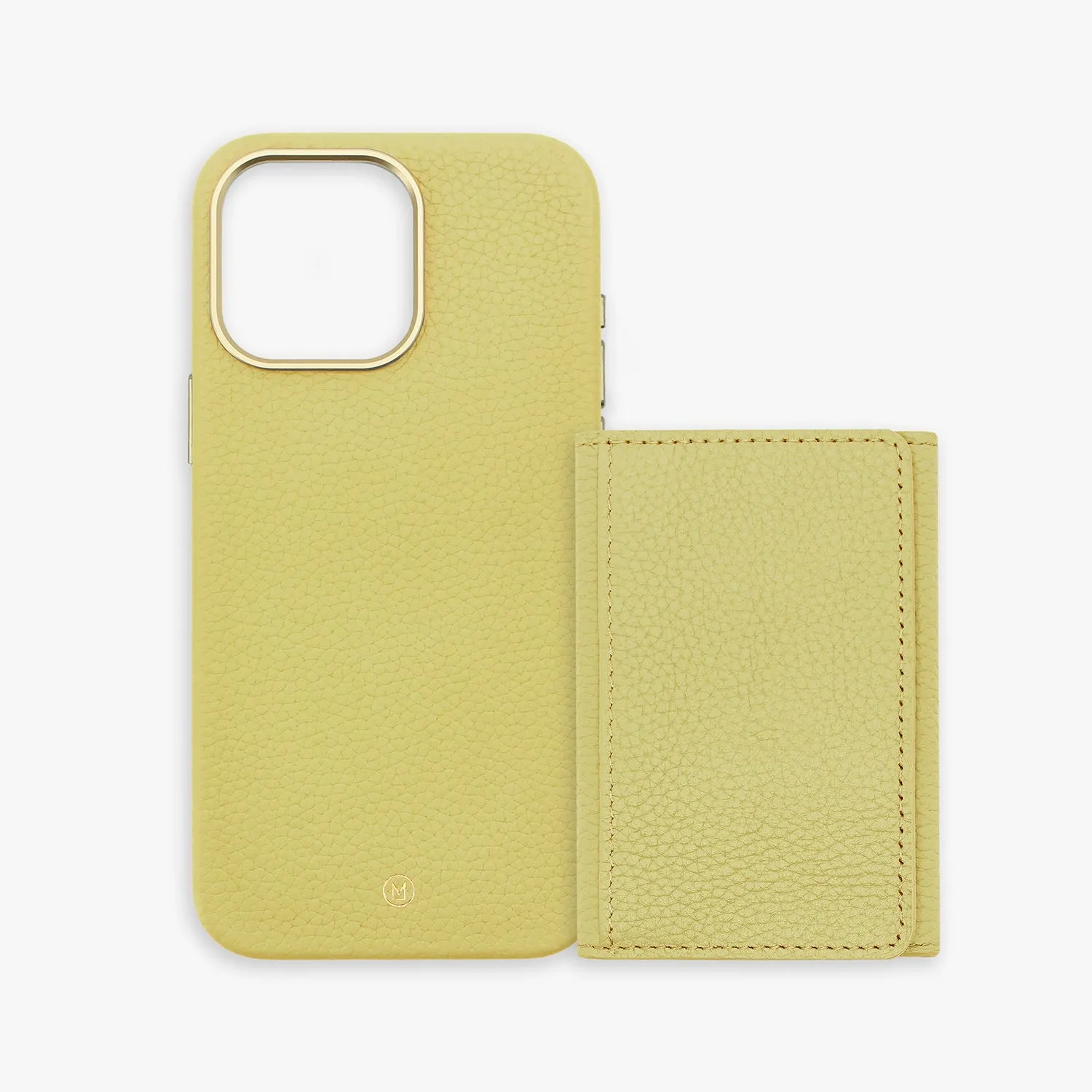 iPhone 16 Pro Max Leather Case with MagSafe Trifold Wallet Set