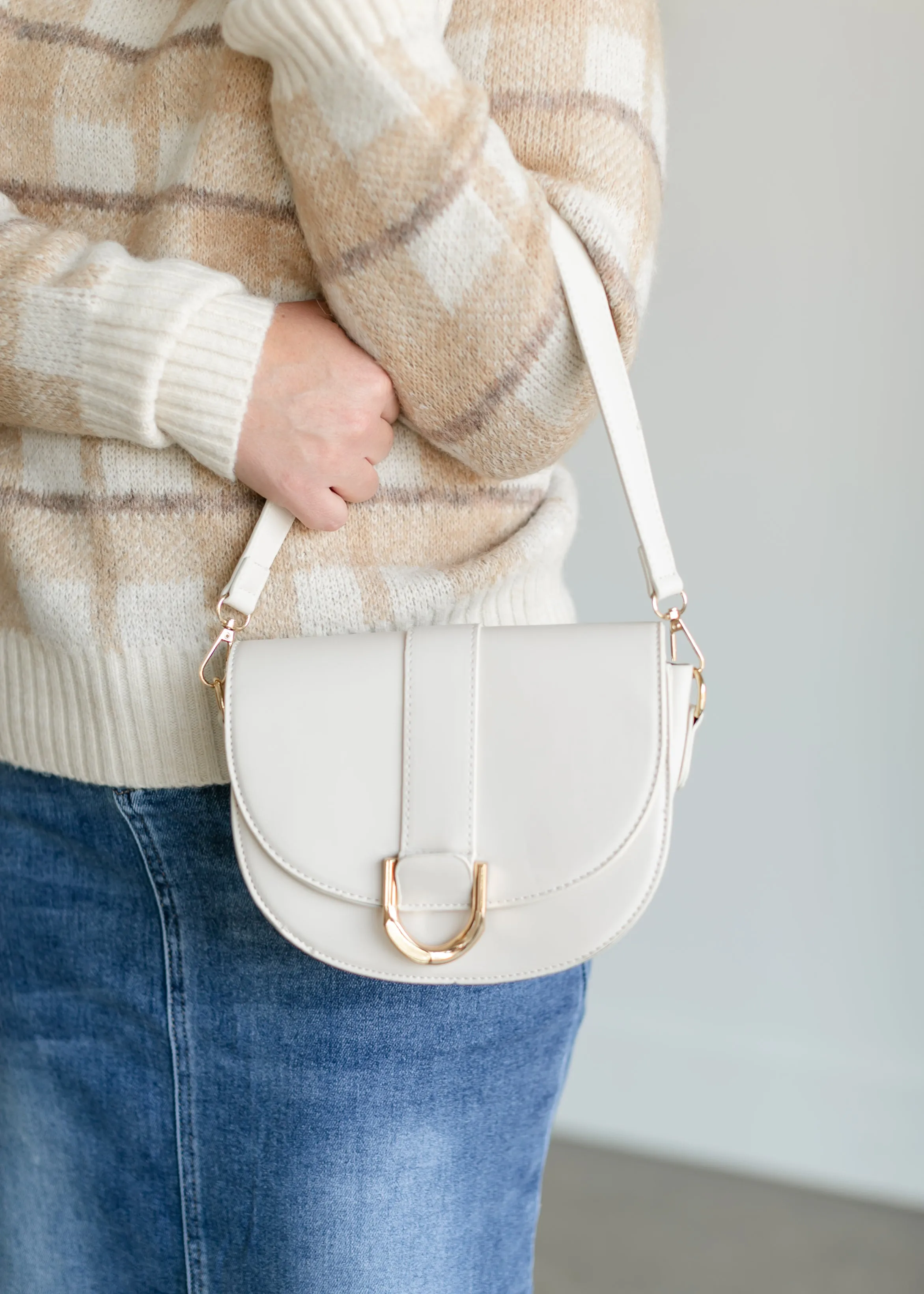 Ivory Saddle Bag