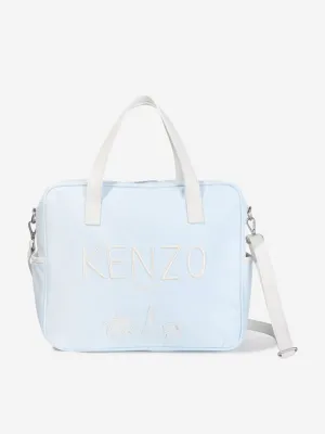 KENZO Baby Boys Embroidered Logo Changing Bag in Pink