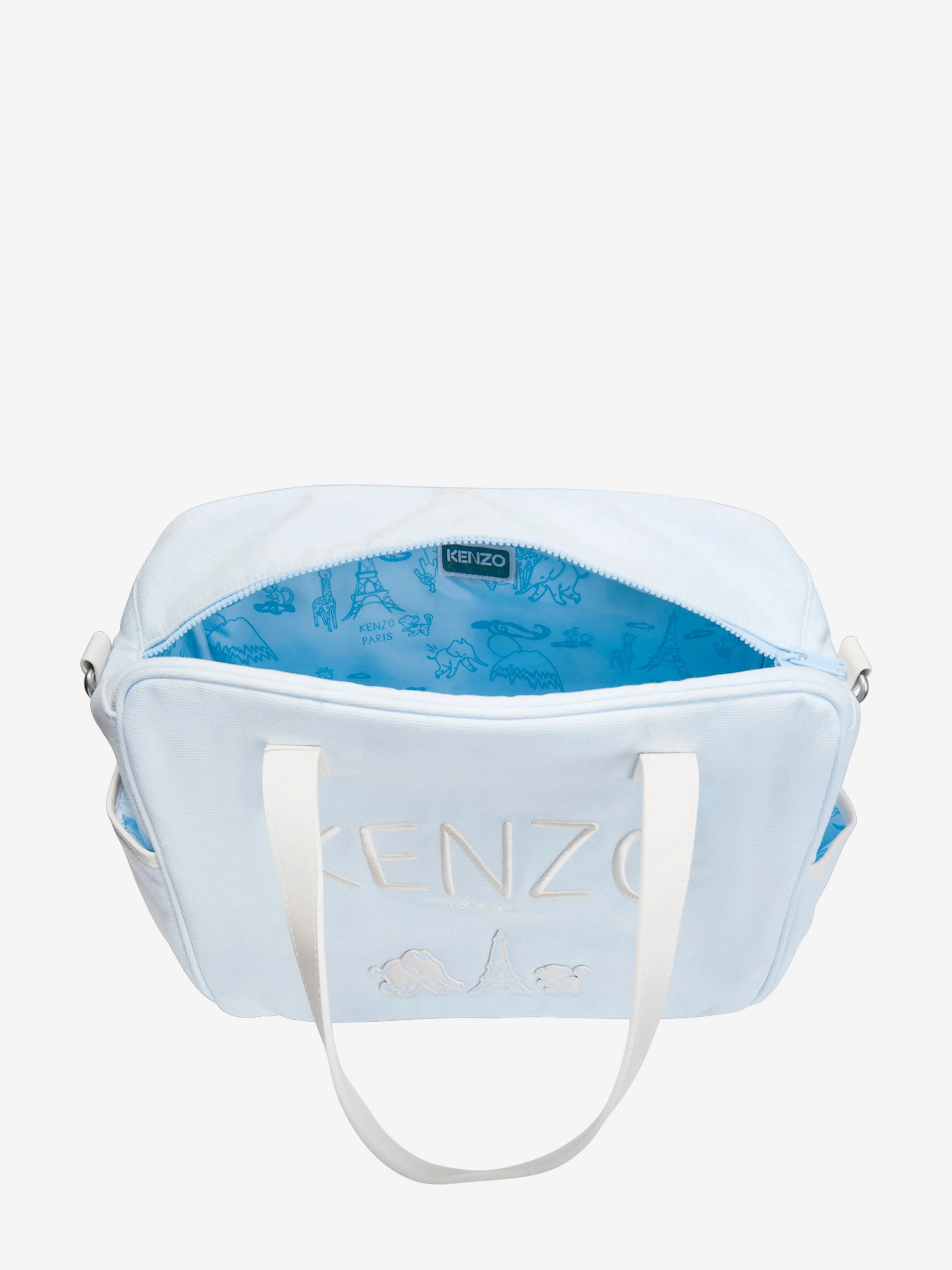 KENZO Baby Boys Embroidered Logo Changing Bag in Pink