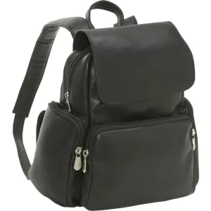 Le Donne Leather Womens Multi Pocket Backpack