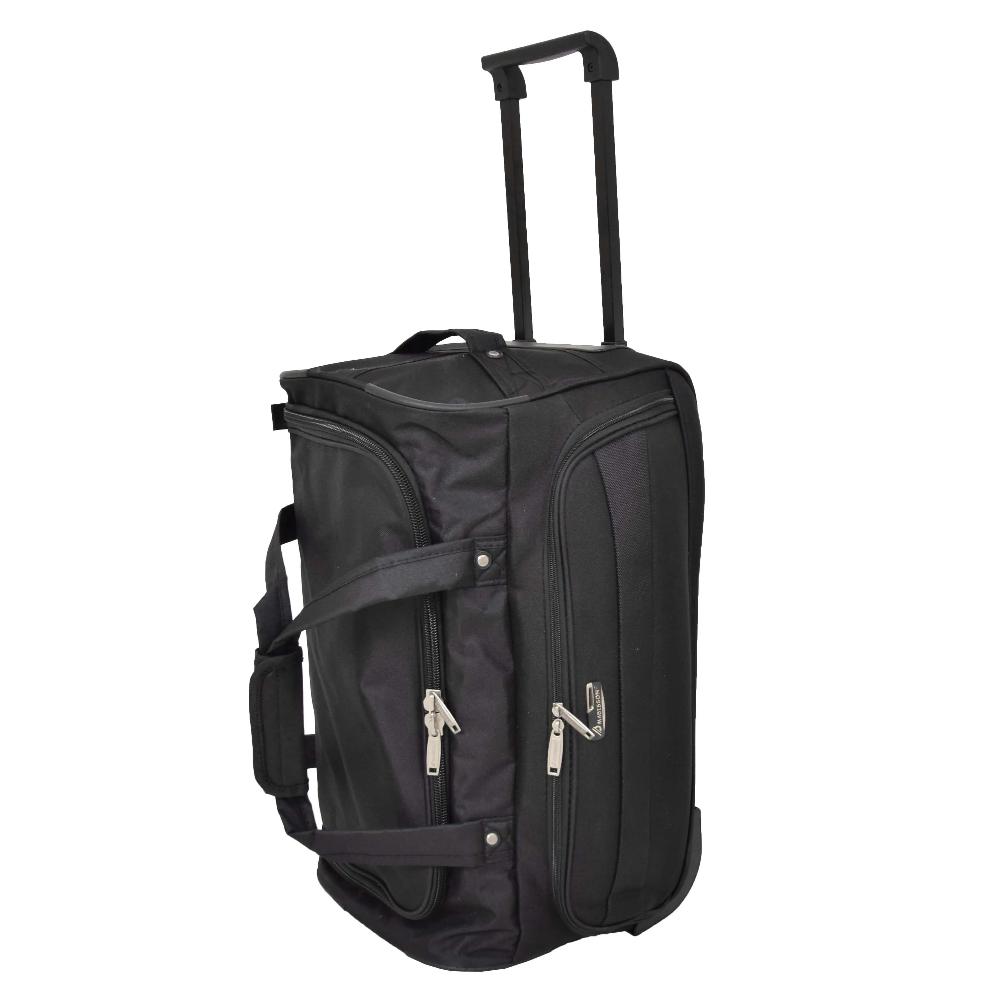 Lightweight Mid Size Holdall with Wheels HL452 Black