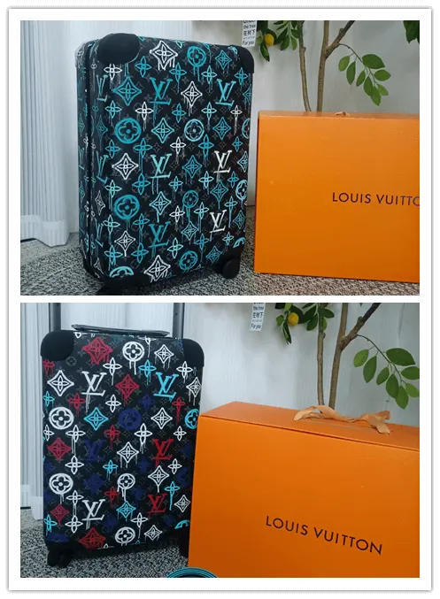 Louis Vuitton Graffiti Monogram Horizon 55 Travel Suitcase