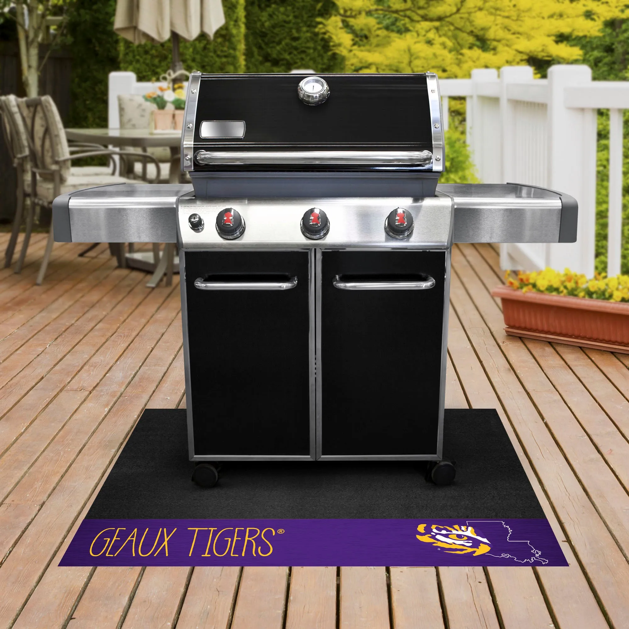 LSU Tigers Southern Style Vinyl Grill Mat - 26in. x 42in.