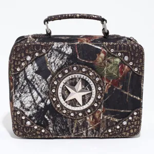 Mossy Oak Studded Camouflage Travel/Business Bag